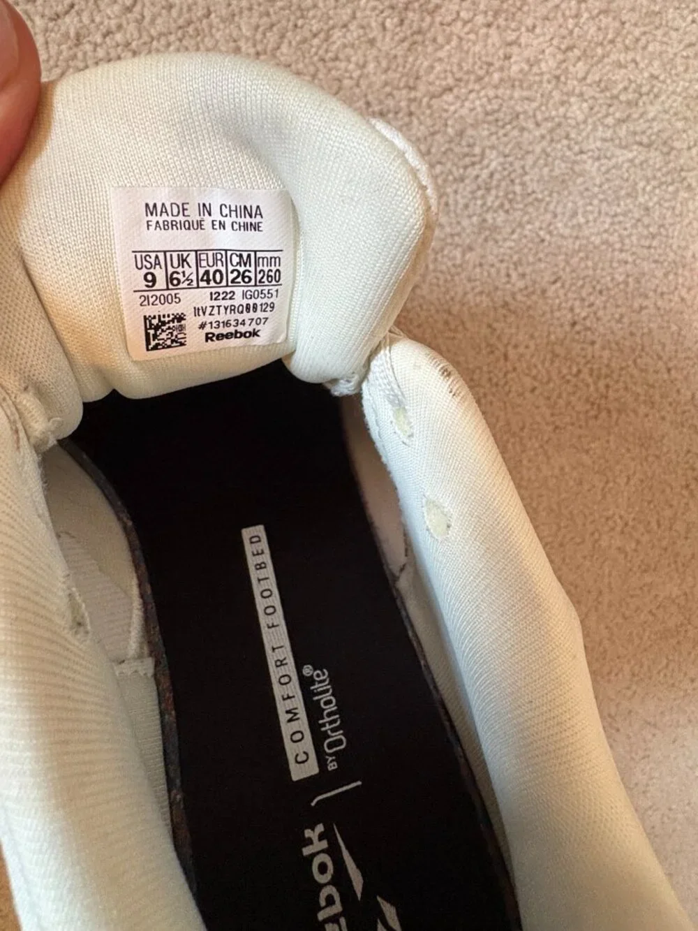 Reebok Zig Dynamica Women's Running Shoes Size 9 White  IG0551